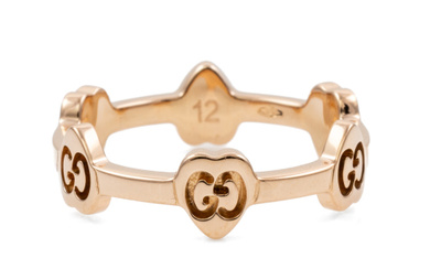 Gucci G Icon Heart Station Ring