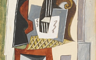 Guitare sur une chaise, Pablo Picasso