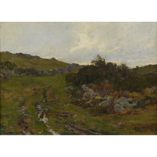 HUGH BOLTON JONES (AMERICAN, 1848–1927) THE STREAM UP IN THE MOUNTAIN