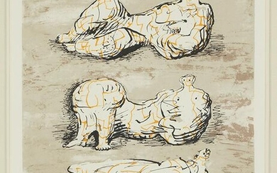 Henry Moore (British, 1898-1986) Three Reclining