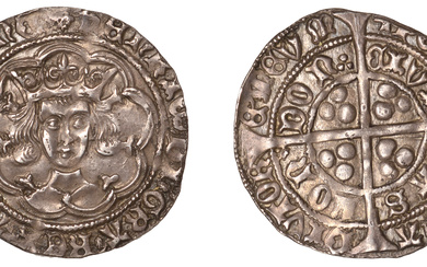 Henry VI (First reign, 1422-1461), Leaf-Trefoil issue, Class A, Groat, London, mm....