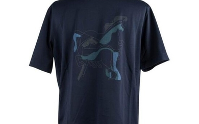 Hermes Men's T-Shirt Brazilian Horse Marine M New