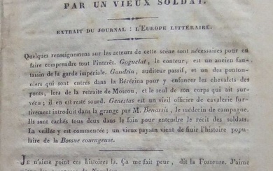 Honoré de Balzac, Histoire de Napoléon contée dans une grange, par un vieux soldat -...