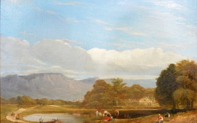 Hunt, Landscape with travellers at rest