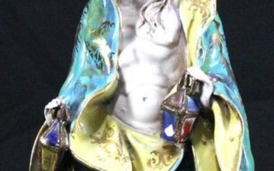 ITALIAN CHINESE STYLE FIGURINE. (SOLD AS IS).