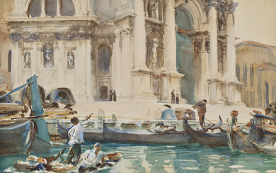 JOHN SINGER SARGENT (1856-1925) The Façade of La Salute, Venice