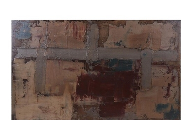 Jennifer Belt Abstract Mixed Media Painting "Me #1," 2010