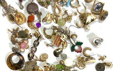 Jewelry Makers Lot Gold Tone Jewelry Pieces
