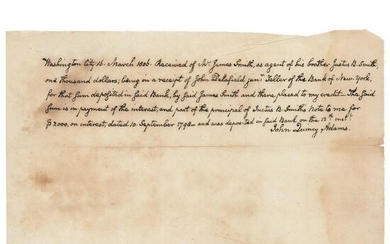 John Quincy Adams Autograph Document Signed