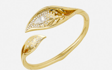 Kat Florence, Diamond and gold cuff bracelet