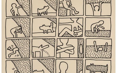 Keith Haring (1958-1990), Blueprint Drawings 11 (1990)