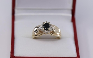 Ladies Diamond| Sapphire Ring