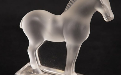 Lalique crystal Art Deco style horse figure