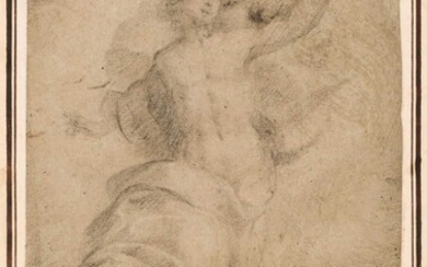 Lanfanco, Giovanni (1582-1647), Attributed to. A Study for the Transfiguration, black chalk