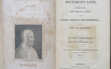 Langhorne, Plutarch's Lives, New Corrected Edition 1823, Volume 1
