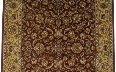 Large Oriental Rug Hand-Knotted 9X12 Vintage Style Floral Living Room Carpet