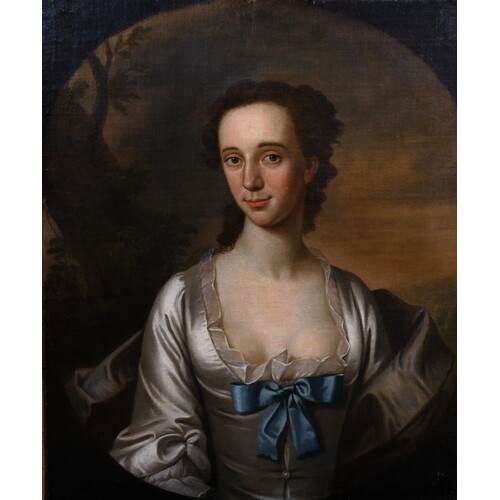 Late 18th Century Irish School. Bust Portrait of a Lady dres...