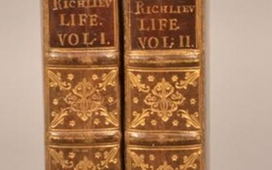 Life of de Richelieu 1695 Two Volumes