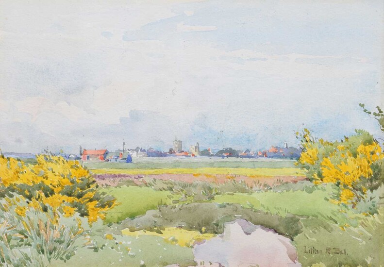 Lilian Russell Bell (British 1866-1947) Rural scene