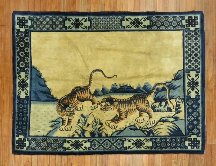 Lions Cub Chinese Rug
