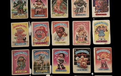 Lot 2 of rare collectible cards of the GARBAGE PAIL KIDS series