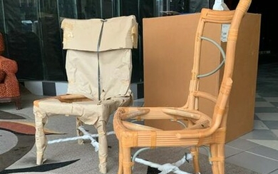 Lot of 135 restaurant chairs new in boxes, Shelby