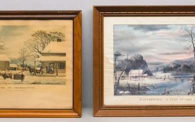 Lot of Two G. H. Durrie Prints