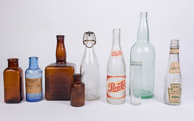 Lot of Vintage and Antique Bottles