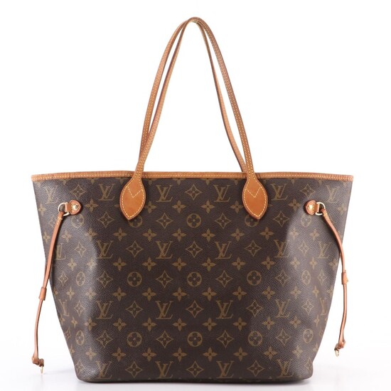 Louis Vuitton Neverfull MM Tote in Monogram Canvas and Vachetta Leather
