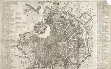 [MILANO] - AGNELLI, Federico (1626-1702) - La gran città di Milano. [Milan: ca. 1698]. (427 x 565mm). A view of...