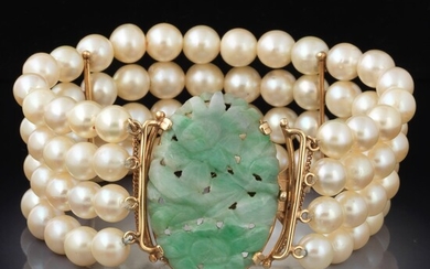 MING's Jade and Pearl Bracelet