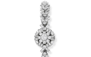 MONTRE BRACELET DE DAME DIAMANTS, JAEGER LECOULTRE, VERS 1960 | LADY'S DIAMOND WRISTWATCH, JAEGER LECOULTRE, 1960S