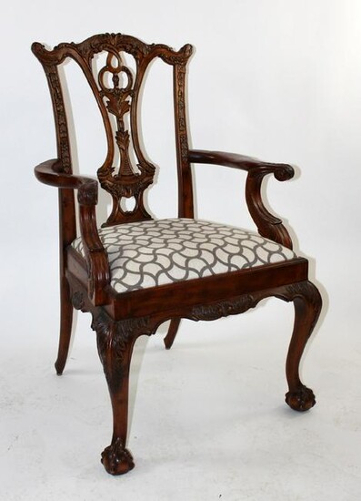 Maitland Smith Chippendale style armchair