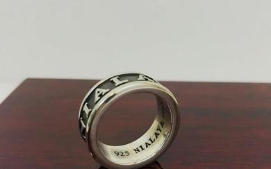 Men's NIALAYA 925 Silver Ring Size 10