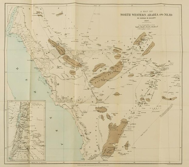 Middle East.- Doughty (Charles M.) A Map of North