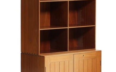 SOLD. Mogens Koch: Mahogany cabinet and bookcase with matching plinth. Made by Rud. Rasmussen cabinetmakers. (3) – Bruun Rasmussen Auctioneers of Fine Art