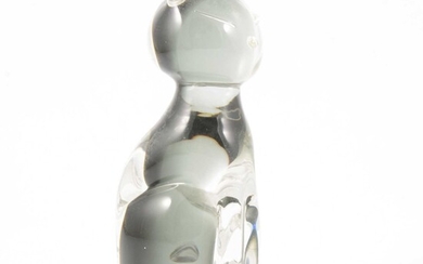 Murano glass model of a seated cat
