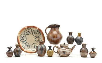 NC Pottery, Mark Hewitt Grouping of Eleven Pieces