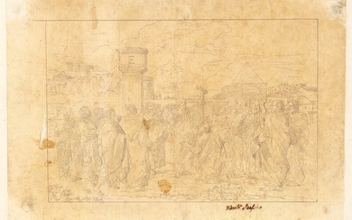 NEOCLASSICAL ARTIST, EARLY 19th CENTURY Composition study for a Delivery...