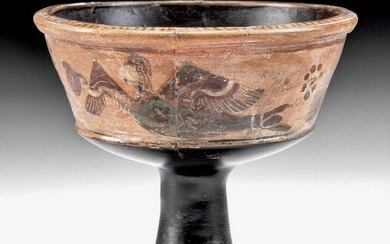 Near-Miniature Greek Corinthian Pottery Chalice