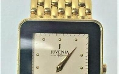 New Solid 18k Yellow Gold JUVENIA Unisex watch Ref