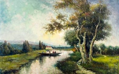 Nicholas Briganti (MA,Italy,1861-1944) oil painting