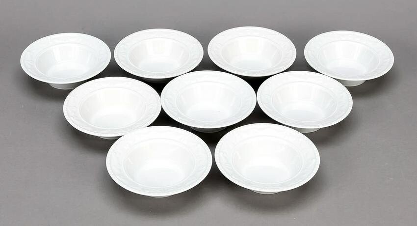 Nine side bowls, KPM Berlin, m