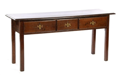 Oak English side table