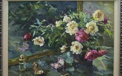 Oil painting Peonies Shapovalov Anatoly Gavrilovich