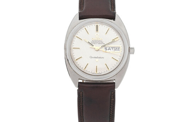 Omega. A stainless steel automatic calendar wristwatch Constellation, Ref ST168019, Purchased 24th December 1969