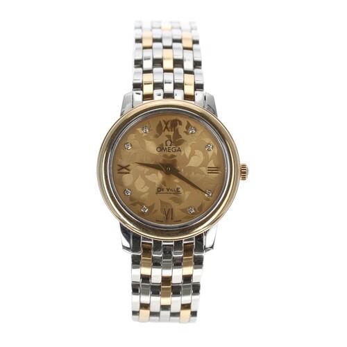Omega De Ville Prestige stainless steel and gold lady's wris...