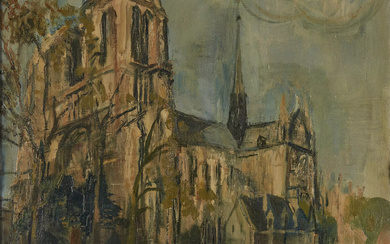 Ondine Magnard-Vlach, French 1904-1968 - Notre Dame de Paris, 1905;...