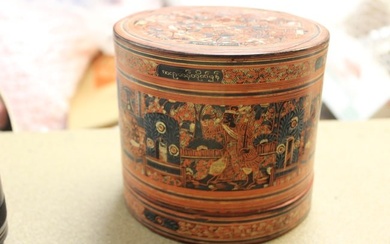 Oriental Antique Lacquer Box