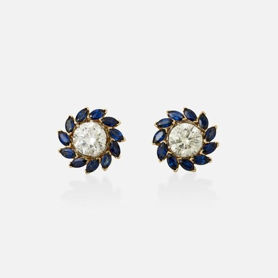 Oscar Heyman, Sapphire jackets and diamond earrings